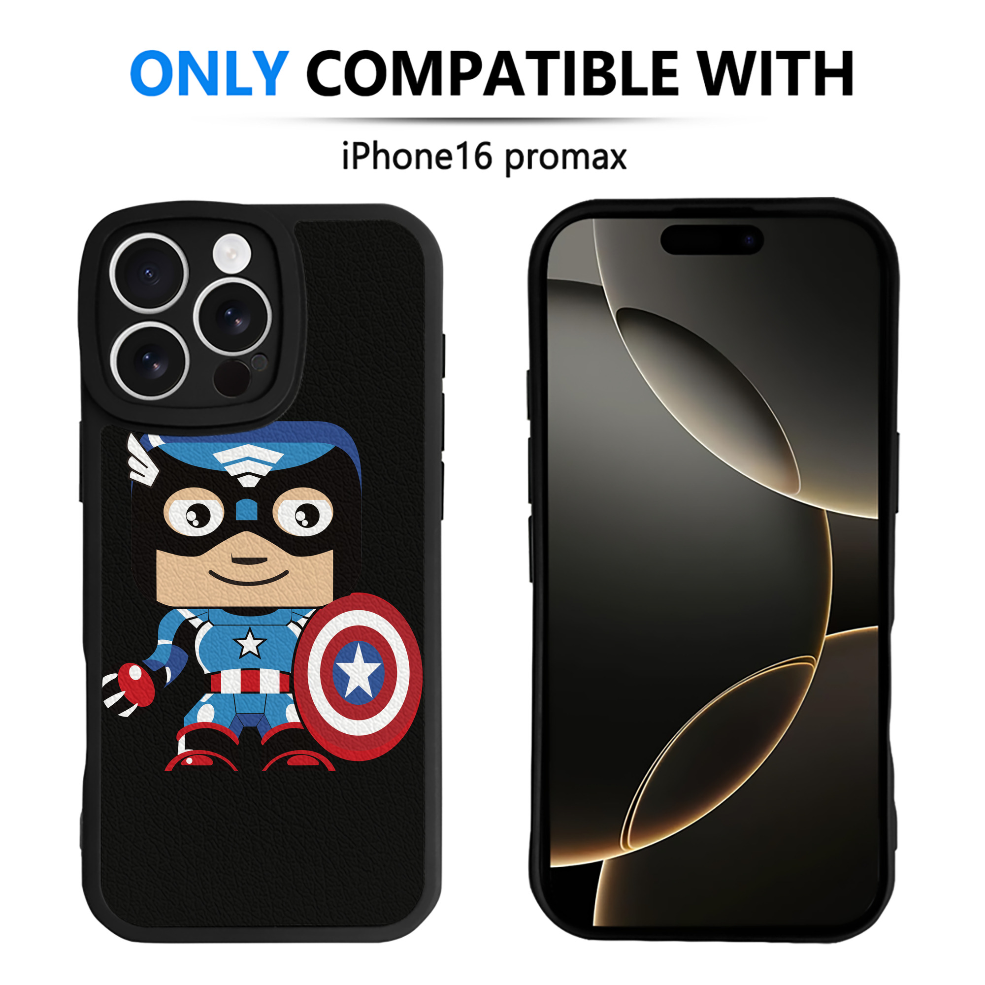 （画像用） アベンジャーズ The Avengers 【iPhone 16シリーズ対応】シリコンスマホケース（レザー調） 材質：シリコン
